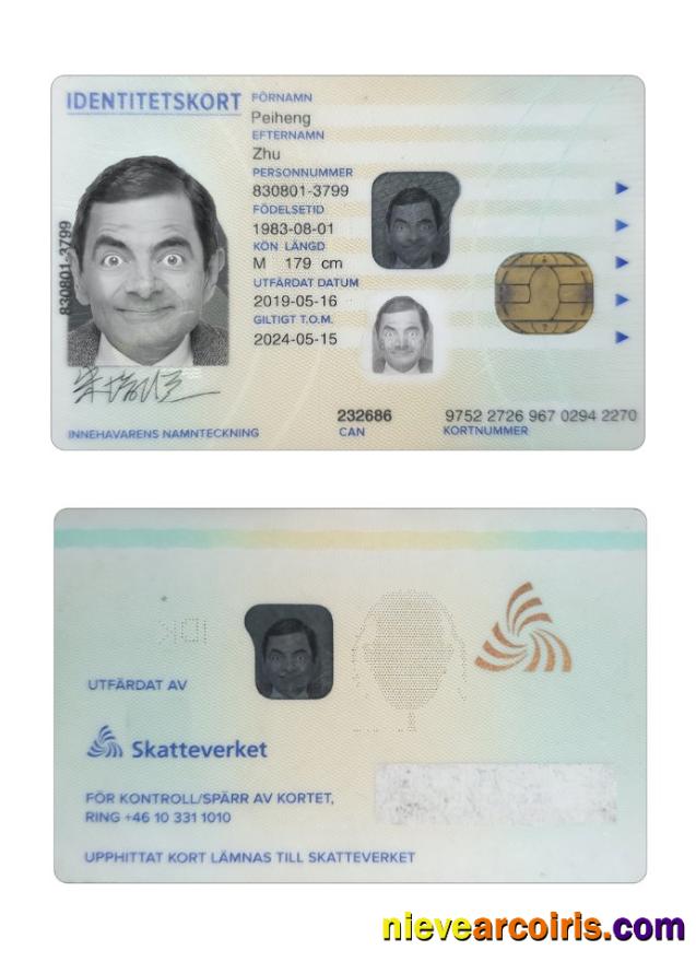Sweden ID card 2019-present